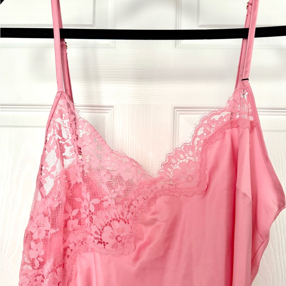 Victoria's Secret Dream Angels Pink Dare to Dream Lace and Satin Slip XXL NEW - Picture 6 of 8